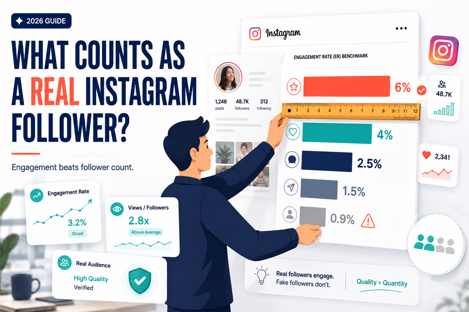 What Counts as a Real Instagram Follower? 2026 Benchmarks